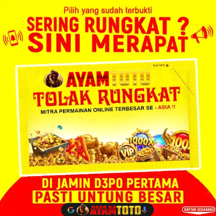 AYAMTOTO - Platform Digital Resmi Situs Toto Slot Gacor & Situs Toto Togel Resmi Dan Terpercaya Gampang Maxwin.
